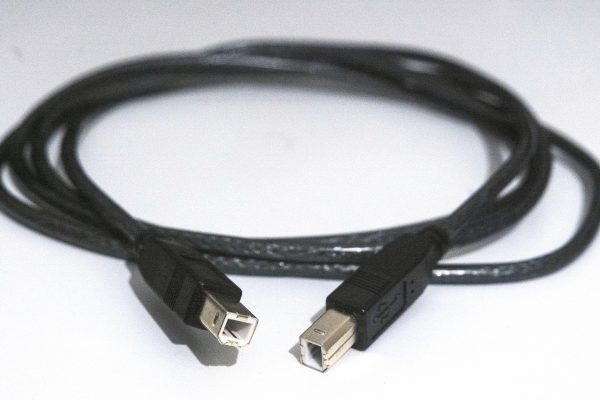 USB Type B-Male to B-Male 1.8m Cable